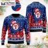 Texas Rangers Santa Stockings Ornaments Christmas Sweater