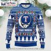 Texas Rangers Snoopy Christmas House Red Ugly Sweater