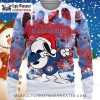 Texas Rangers Snoopy Christmas House Red Ugly Sweater