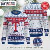 Texas Rangers Snowflakes And Reindeer Ugly Christmas Sweater