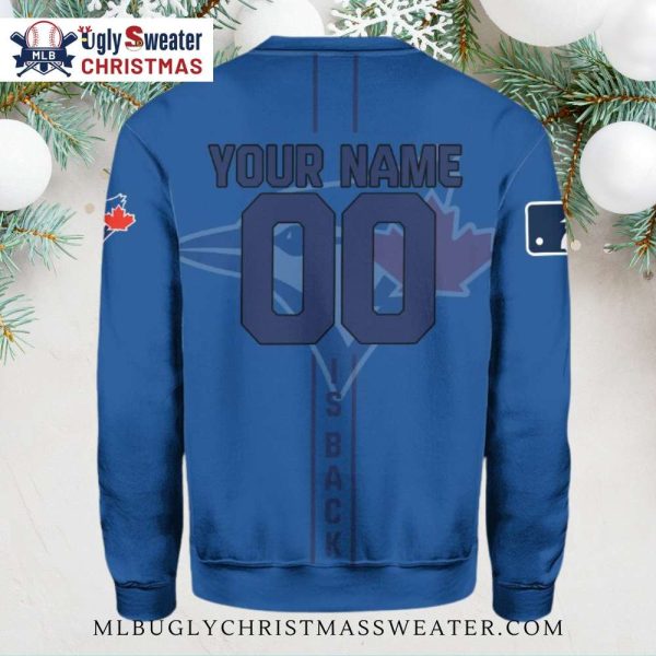 Toronto Blue Jays Navy Viking Knight Ugly Sweater