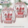 Washington Nationals Minions Ugly Christmas Sweater With Festive Wreath