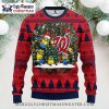 Washington Nationals Santa Hat Ugly Christmas Sweater – Classic Red