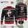 Washington Nationals Sugar Skull Ugly Christmas Sweater