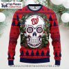 Washington Nationals Ugly Christmas Sweater With Baseball Tree Wreath