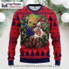 Chicago Cubs Christmas Sweater Grinch Stealing Cubs Logo Lights