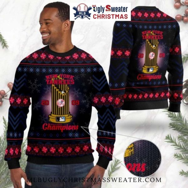 Yankees 2009 Champions Trophy Ugly Holiday Sweater