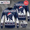 Yankees Patriotic Baseball Throwing Uncle Sam Ugly Christmas Sweater