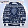 Yankees Skull Art Striped Patchwork Ugly Holiday Sweater