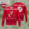 Yankees Snoopy Dabbing Striped Red And Blue Ugly Sweater