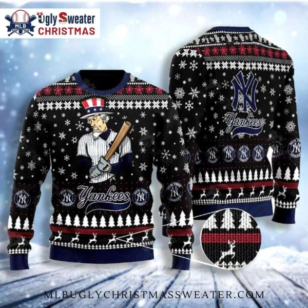 Yankees Uncle Sam MLB Ugly Christmas Sweater